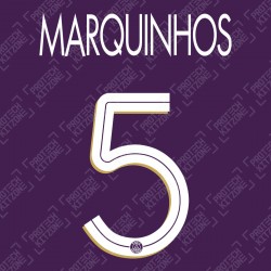 Marquinhos 5 (Official PSG 2020/21 Third UEFA CL Name and Numbering)